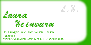 laura weinwurm business card